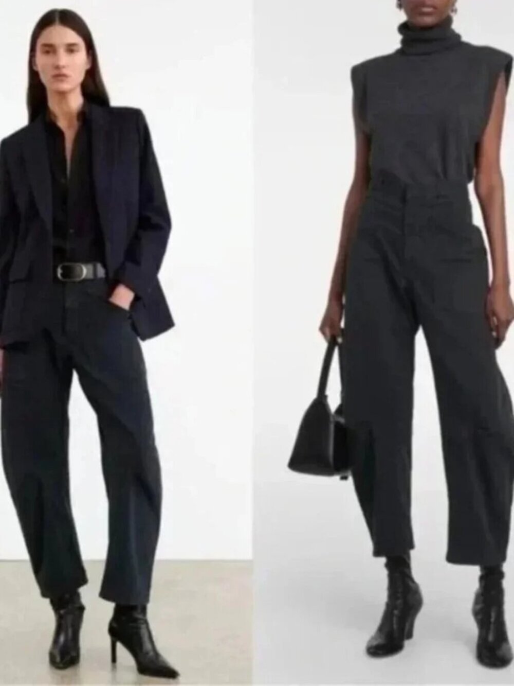Nili Lotan Shon Pants Washed Black 00